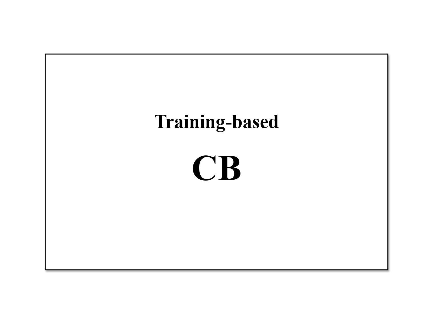 CB (Training-based)
