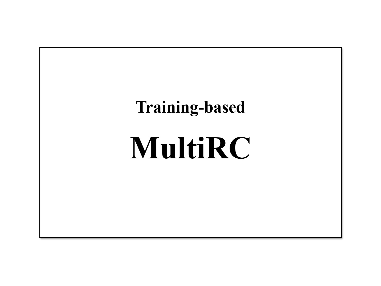 MultiRC (Training-based)